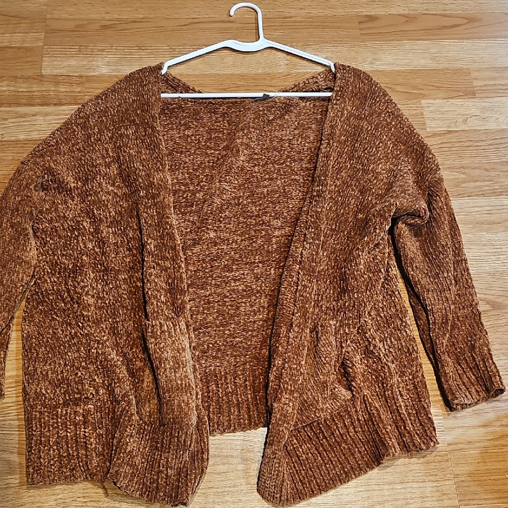 Charlotte Russe Warm Brown Cardigan